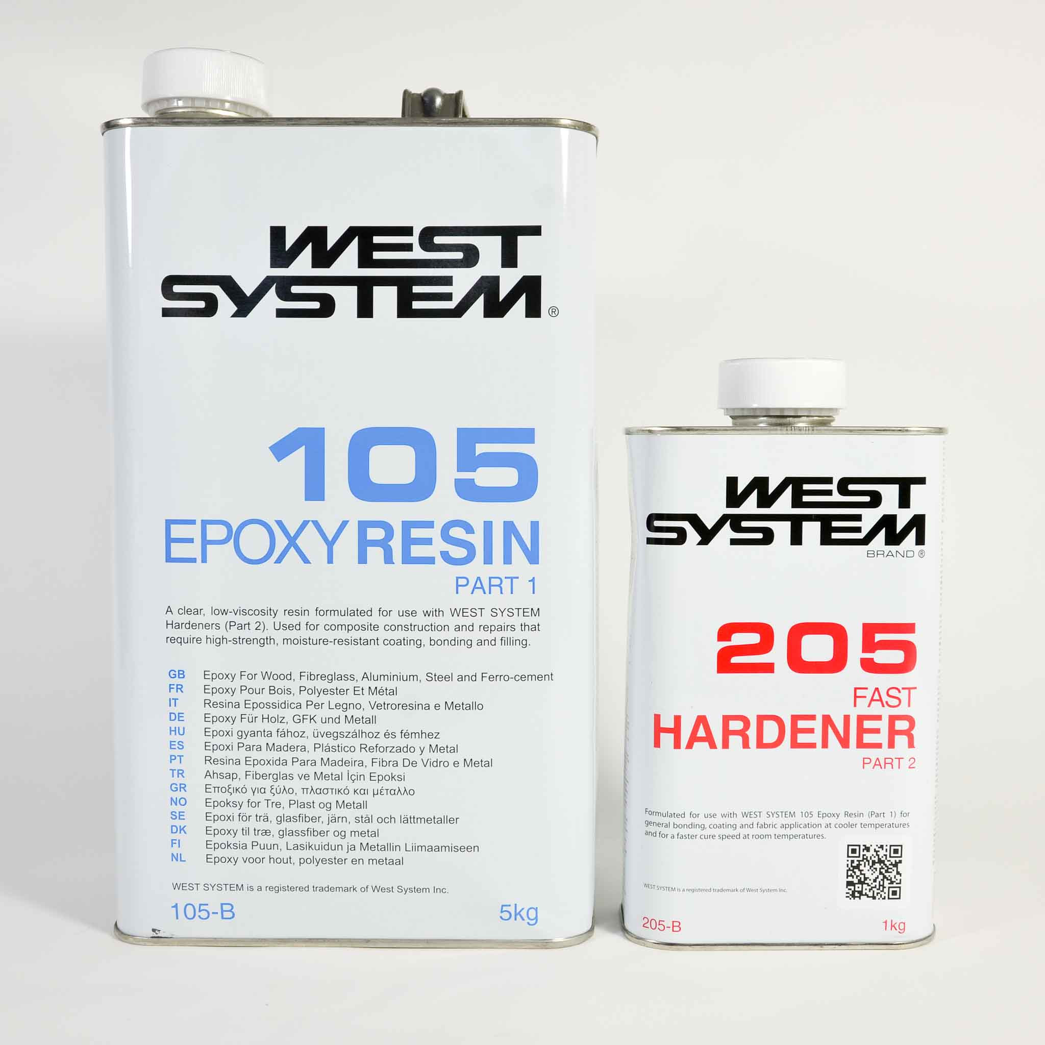 West System Epoxy B Pack 105 Resin and 205B Fast Hardener 6.0kg