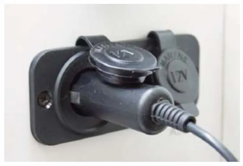 Marine Grade Flush Mount Panel with Dual 12v Power Sockets AS245PP