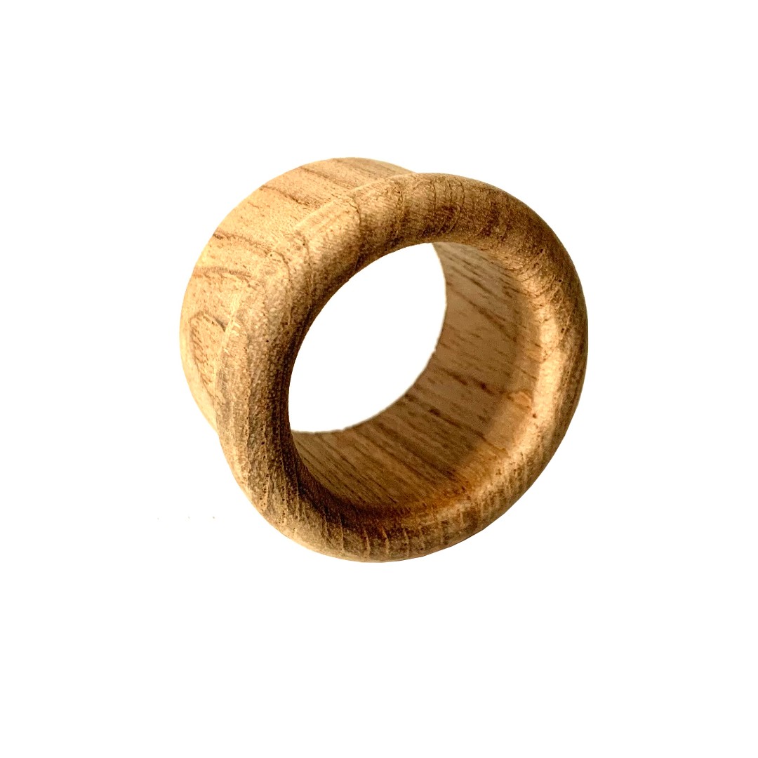 Teak Finger Ring 33mm
