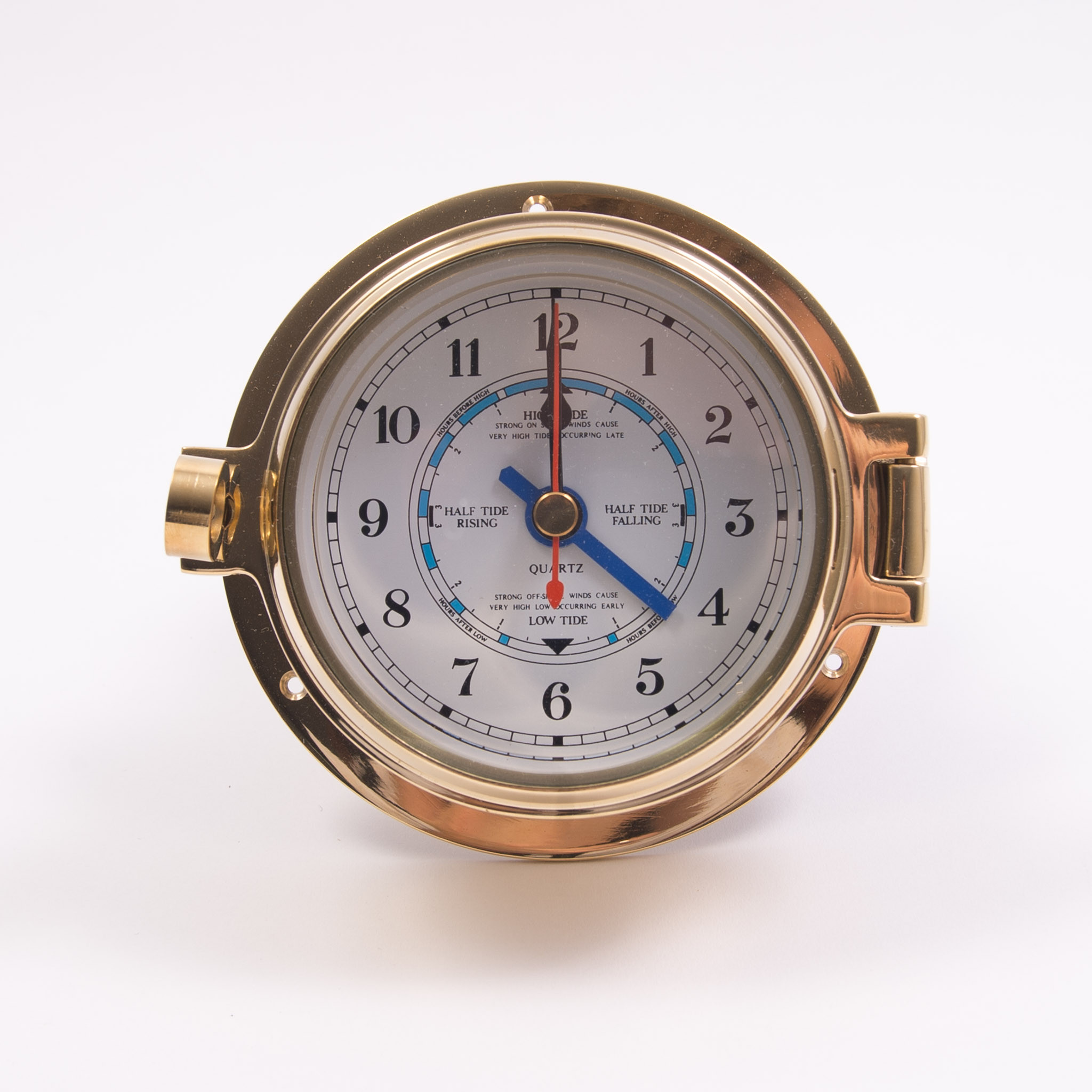 Royal Mariner Channel Tide Clock Brass