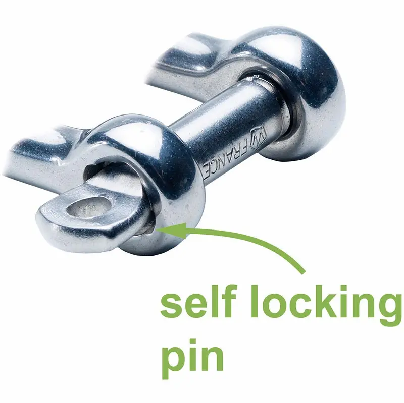 Wichard Forged Stainless Steel Captive Pin D Shackle