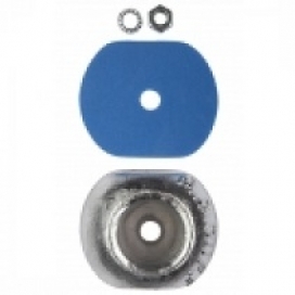 MGDUFF ZD58KIT Zinc Disc Hull Anode 2.2kg Backing Pad, Nut & Washer
