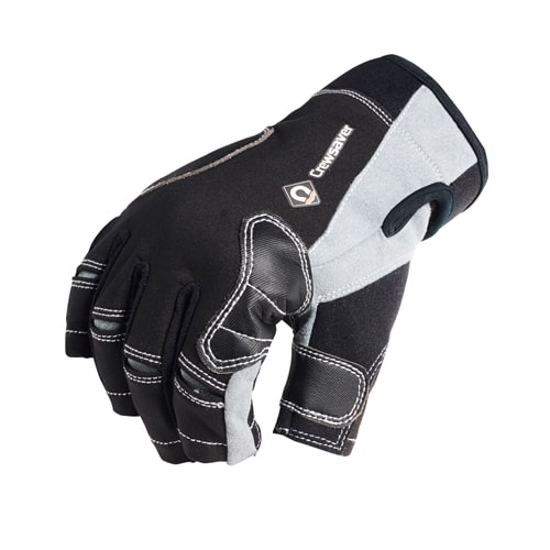 Crewsaver Short Finger Glove Black Junior