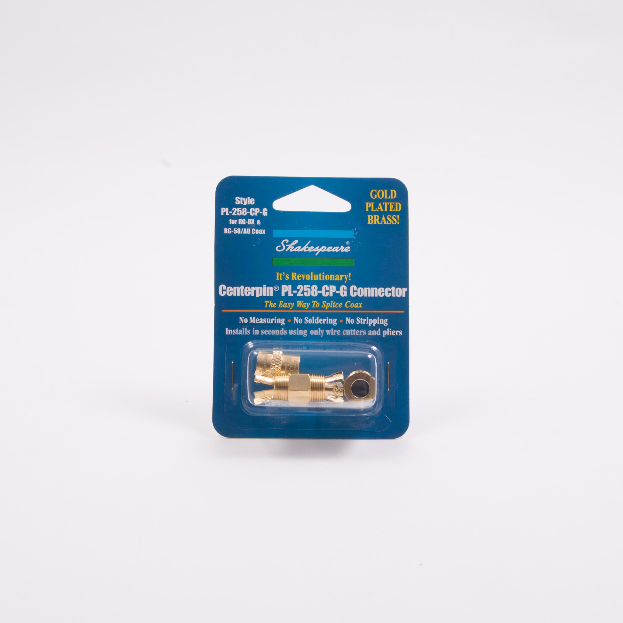 PL258 Coax RG58 Splicer Gold Plated PL-258-CP-G