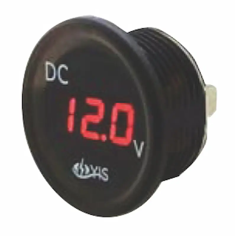 Marine Grade Digital Voltage Meter with Quick Connect Terminals YIS SP-BG1T