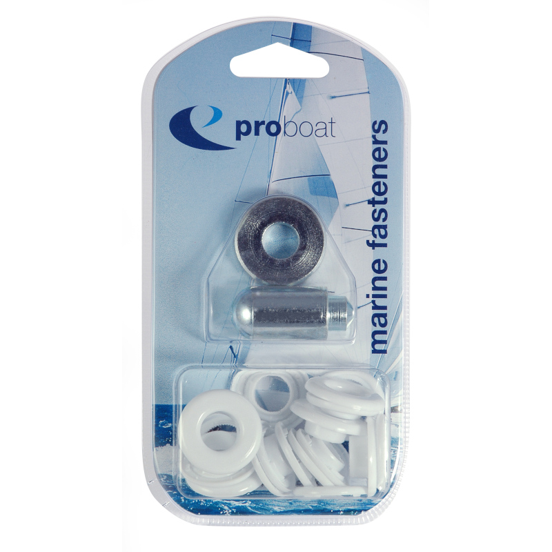 Eyelet Kit Plastic White