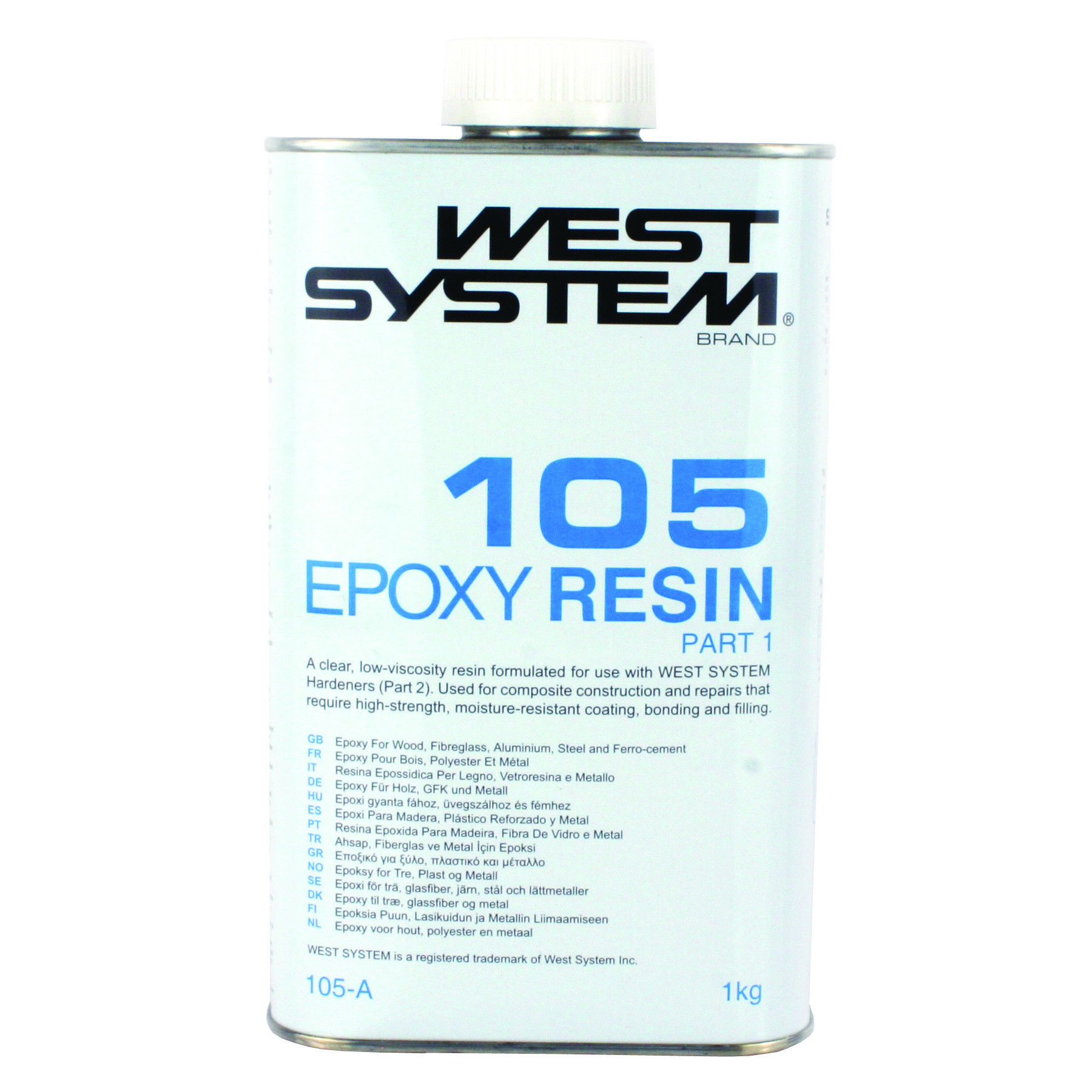 West System Epoxy 105A Resin 1.0kg