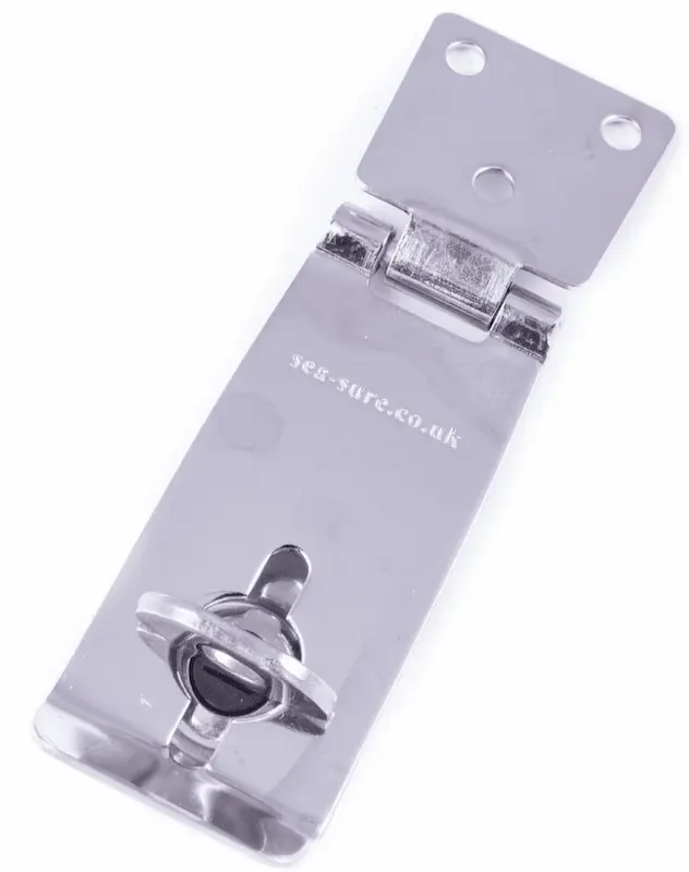 Seasure Anti Rattle Hasp and Staple 78mm Stainless Steel 23.04