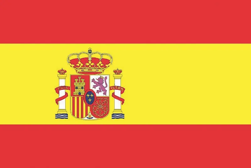 Spain National Courtesy Flag 30x45cm