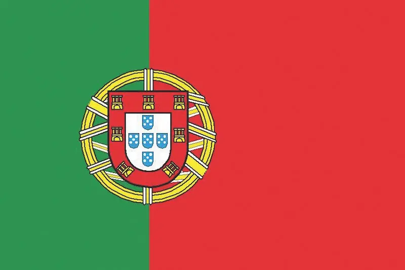 Portugal Courtesy Flag 30x45cm