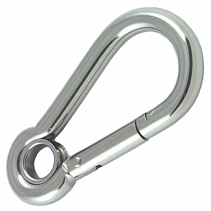 Stainless Steel Carbine Hook with Eye