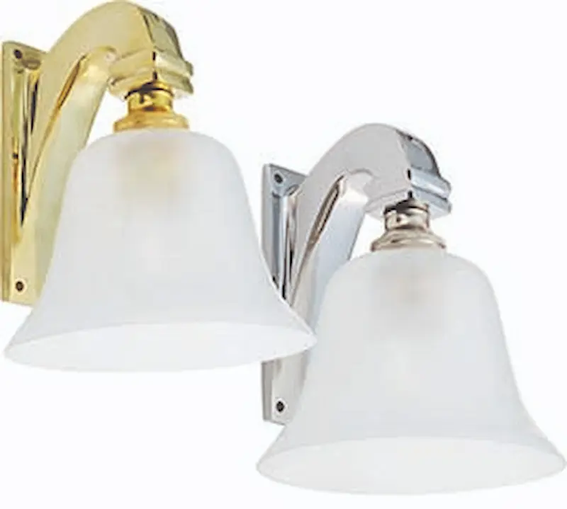 Davey and Co. Brass Saloon Light Brass c/w Shade