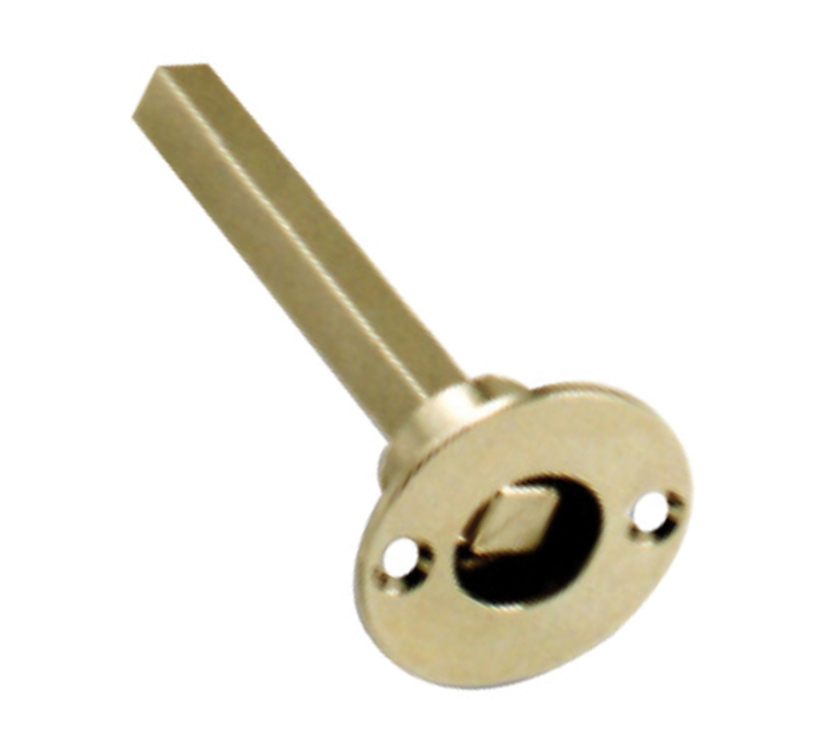 Square Spindle with Rose Brass