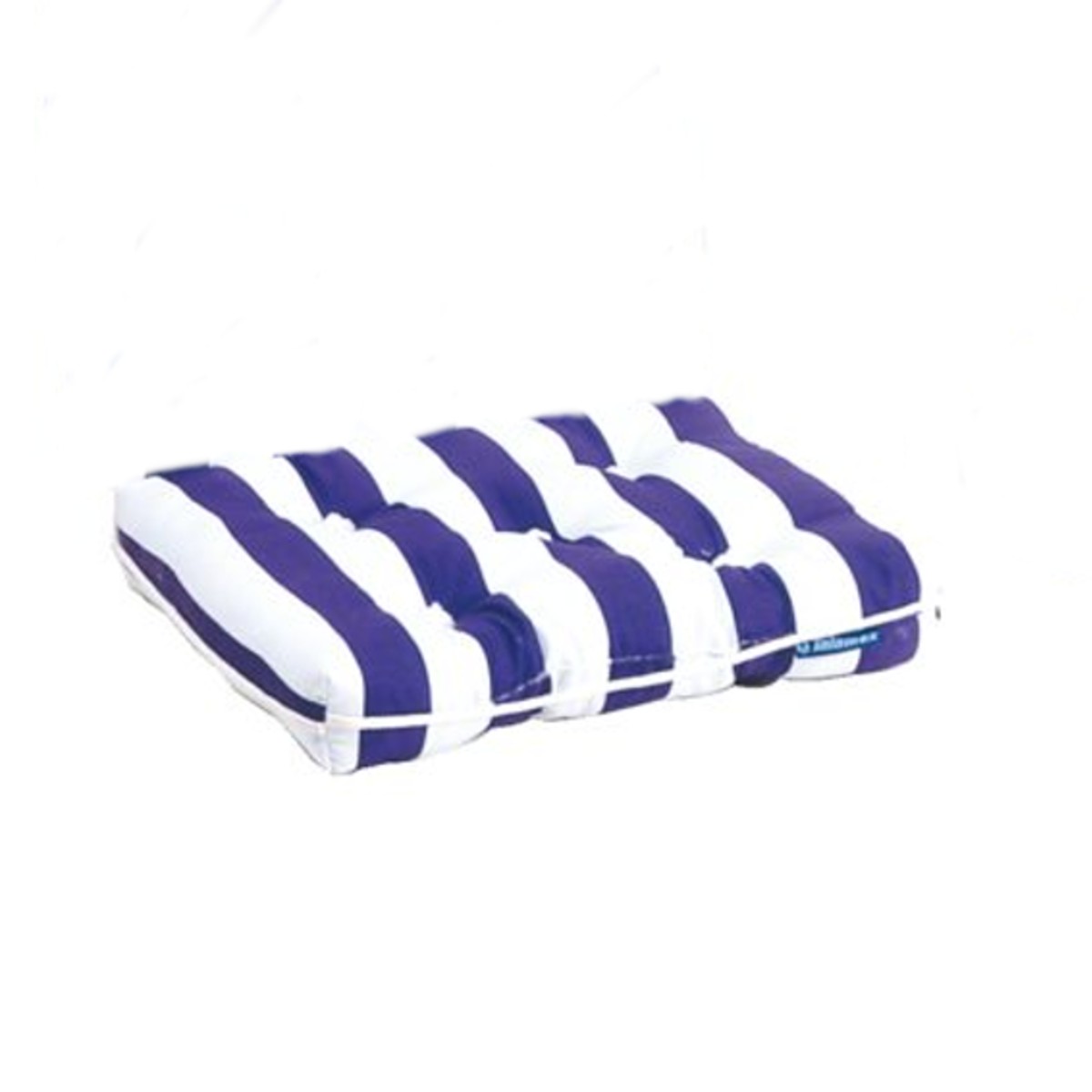 Kapok Cushion Single Blue/White