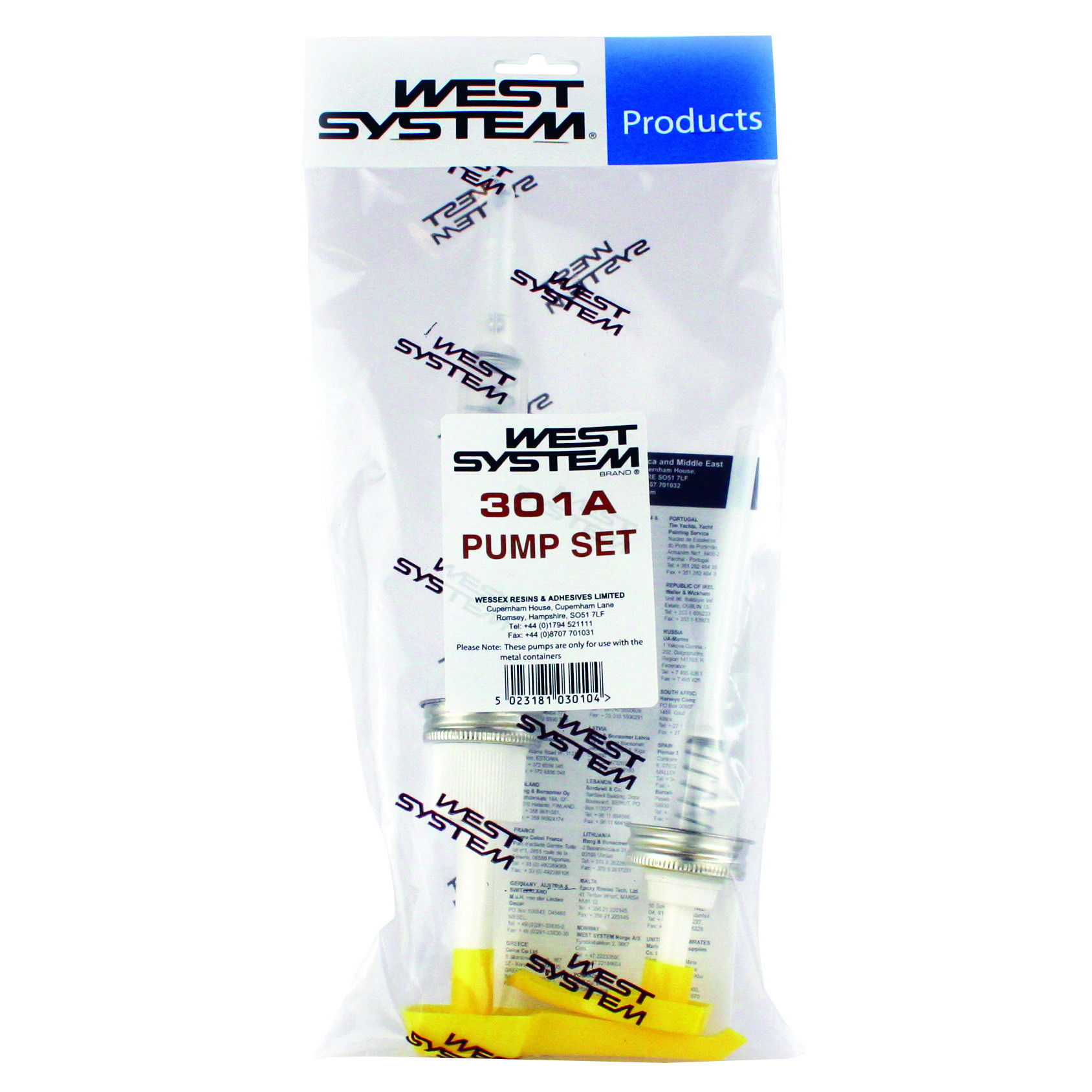 West System 301A Pump Set 5:1