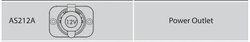 Marine Grade Cigarette Lighter 12v Power Socket YIS AS212A