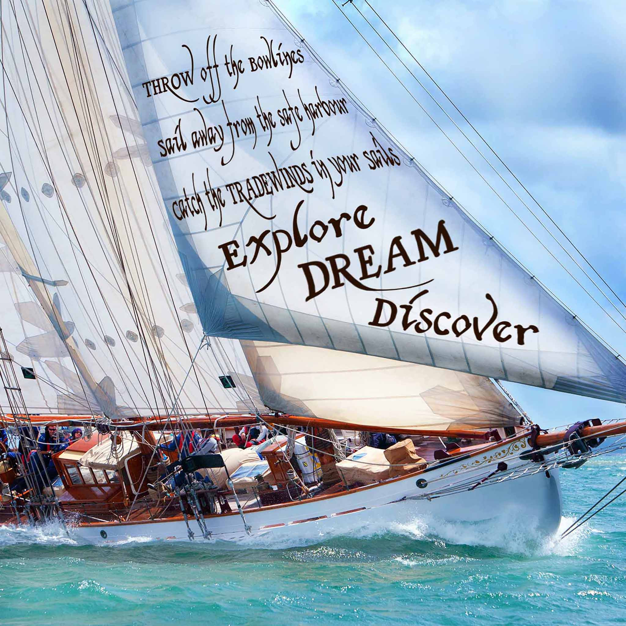 Canvas Print - Explore ,Dream, Discover