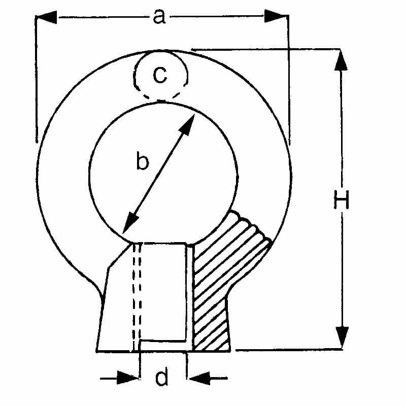Stainless Steel Commercial Eye Nut