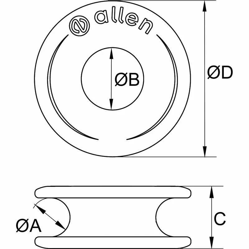 Allen High Load Thimbles 25mm AL-0087-25