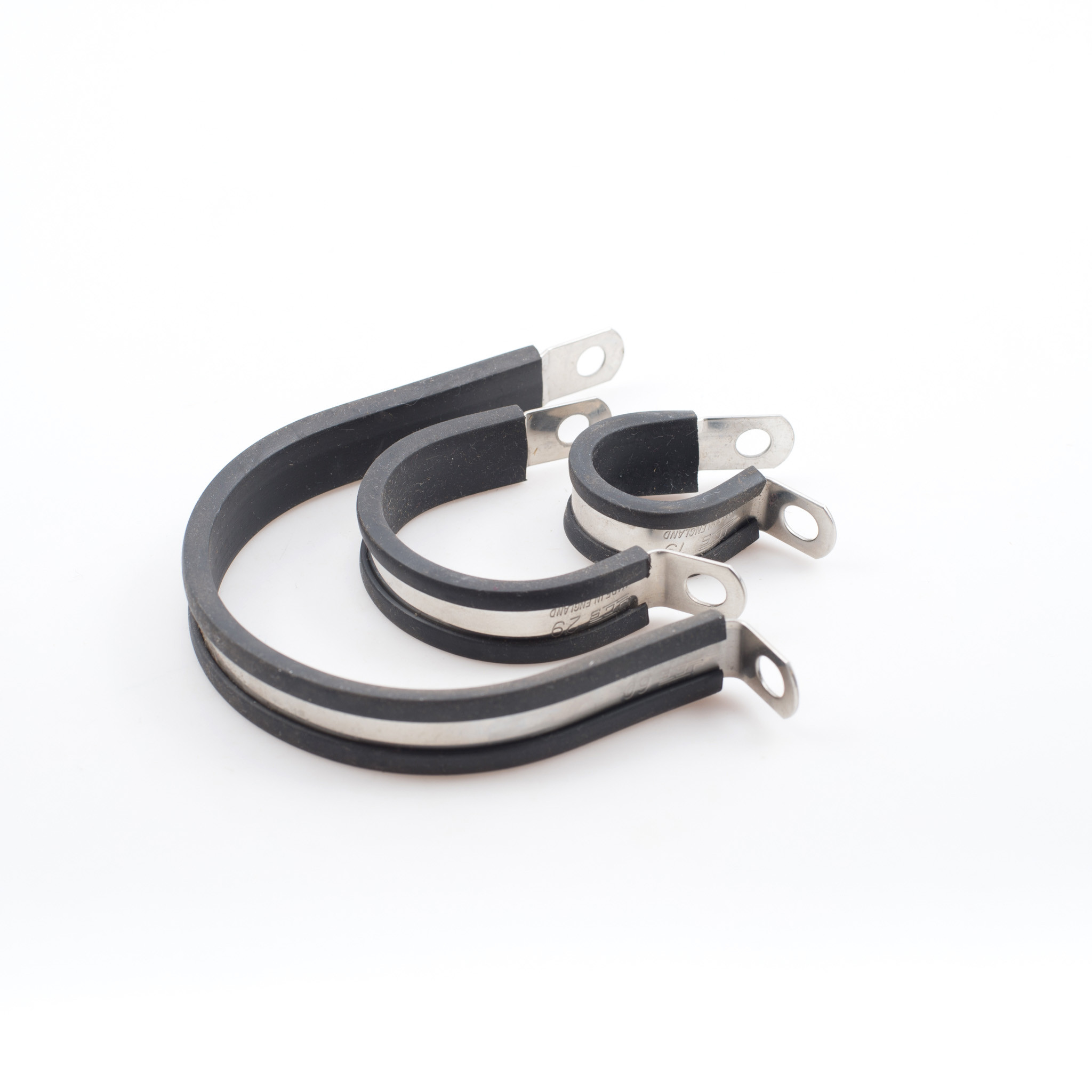 P-Clips Rubber Lined Stainless Steel