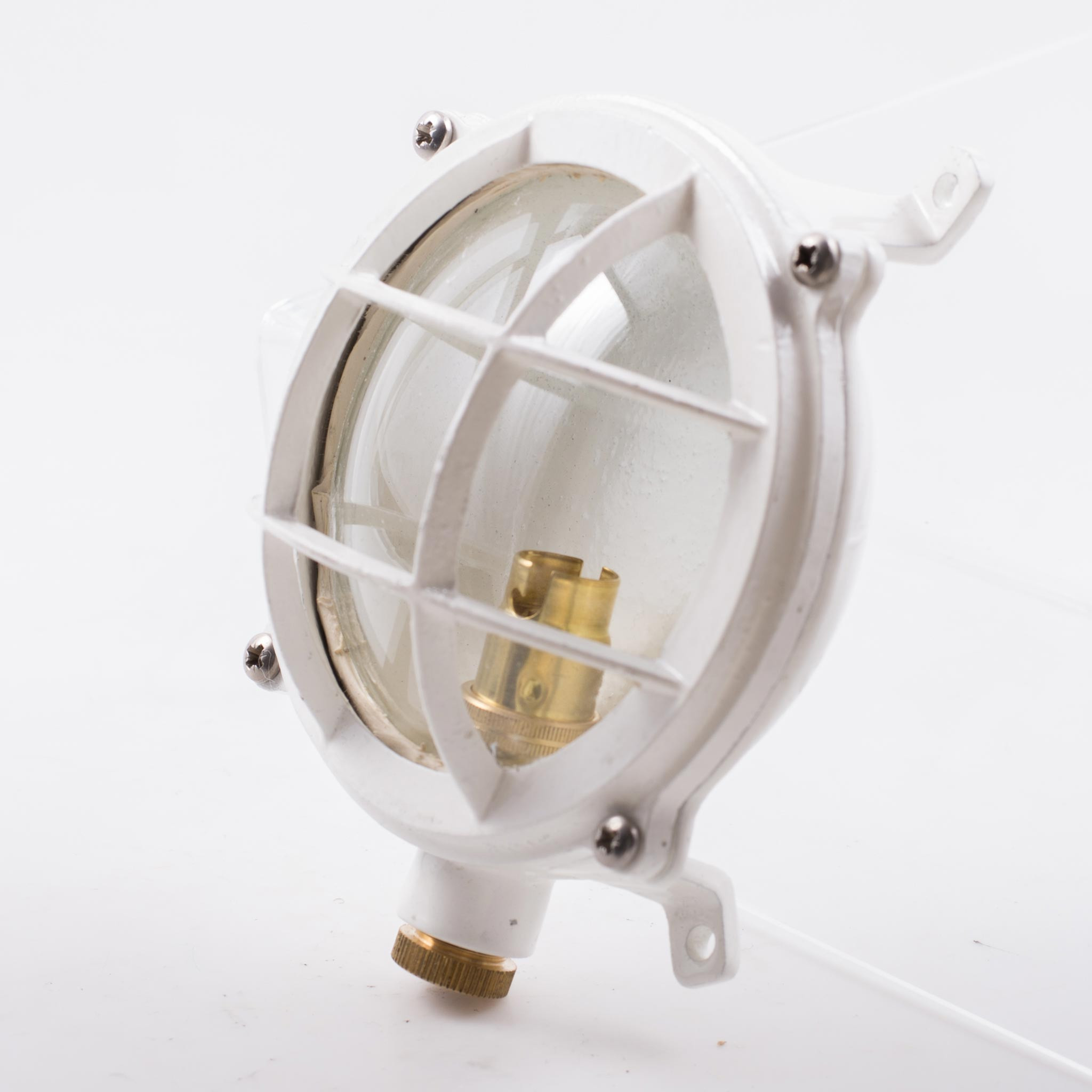 Davey and Co. Weatherproof Bulkhead Light Brass/Aluminum