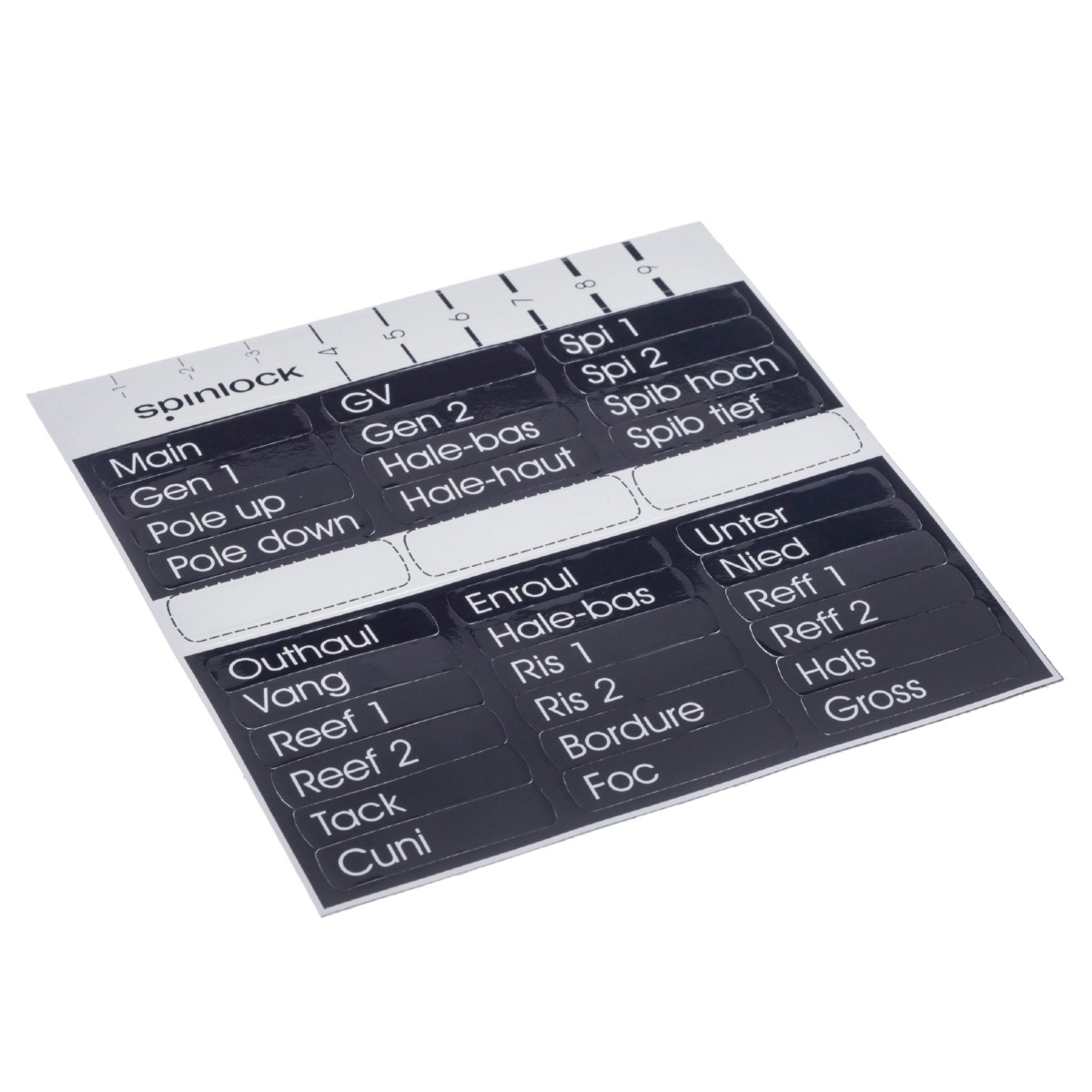 Spinlock Clutch Handle Labels X-LBL