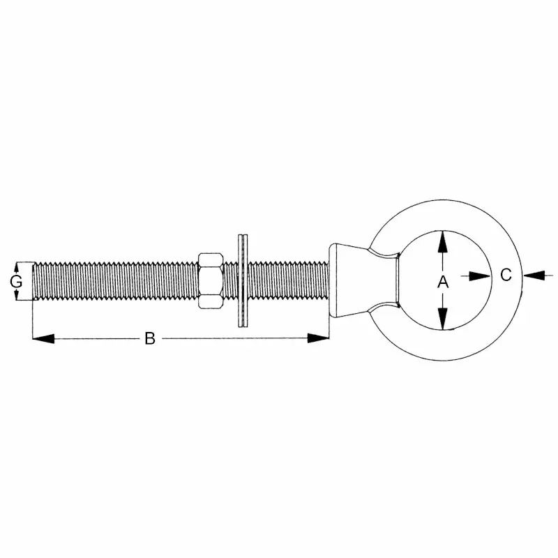 Stainless Steel Commercial Eye Bolt
