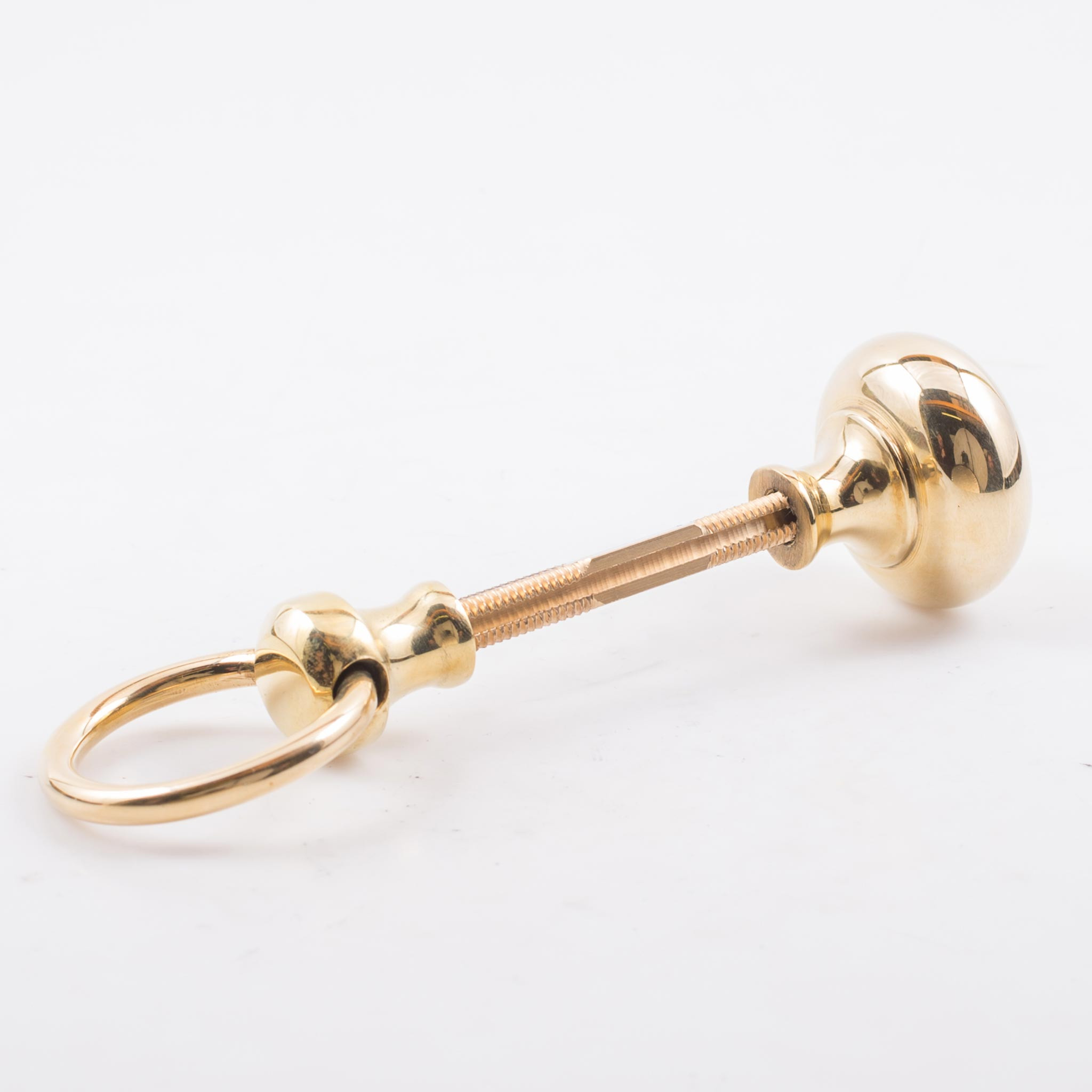 Davey and Co. Door Knob and Ring Brass