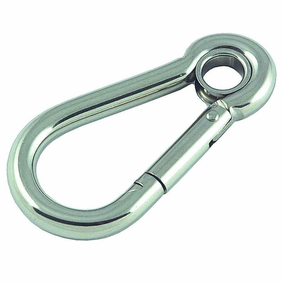 Stainless Steel Carbine Hook with Eye