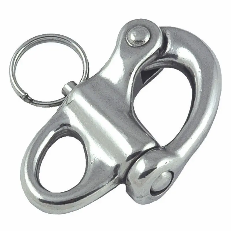 Stainless Steel Snap Shackle with Fixed Eye