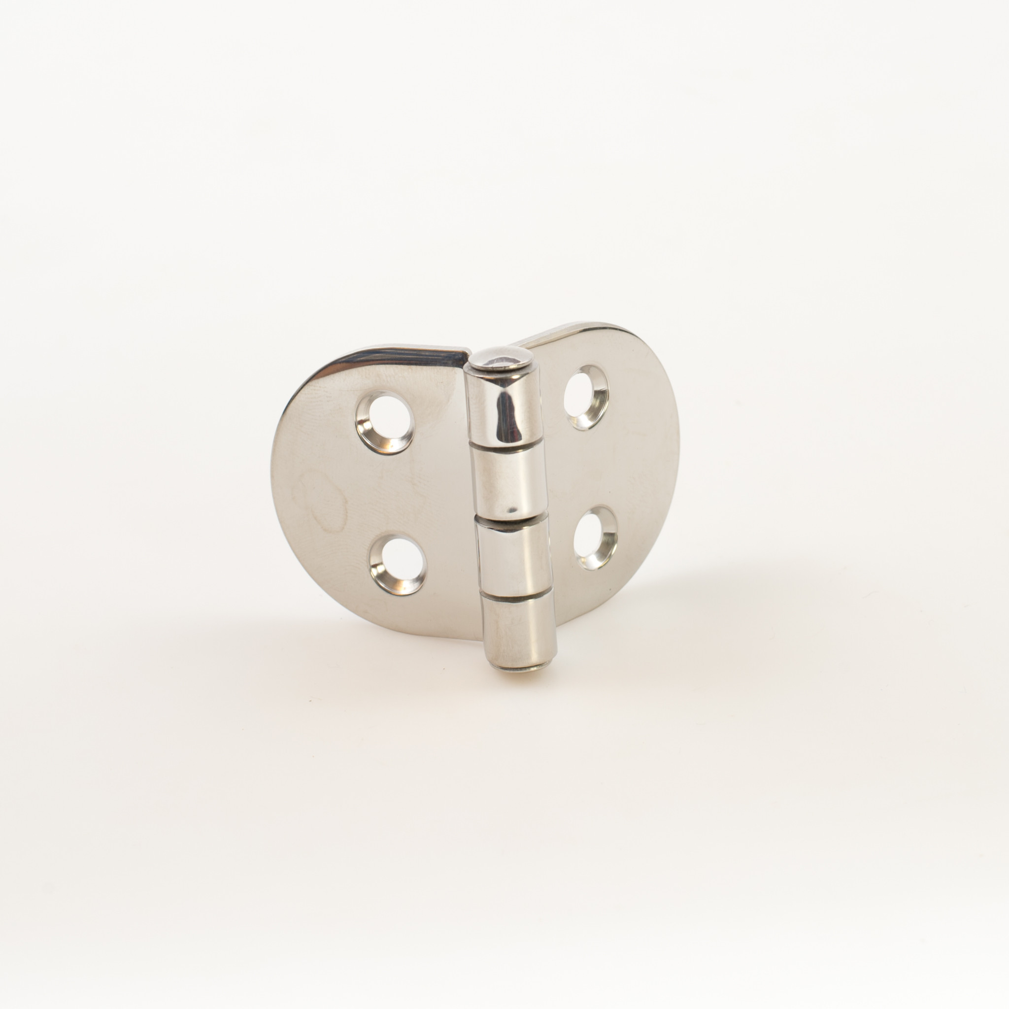 Flat Round Sided Hinge 35 x 38.5mm