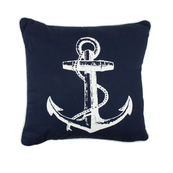 Anchor Design Cushion Navy
