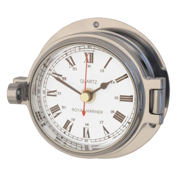 Royal Mariner Channel Clock Polished Chrome