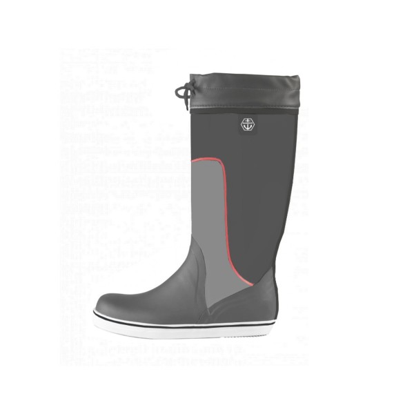 Maindeck Tall Rubber Sailing Boot Grey