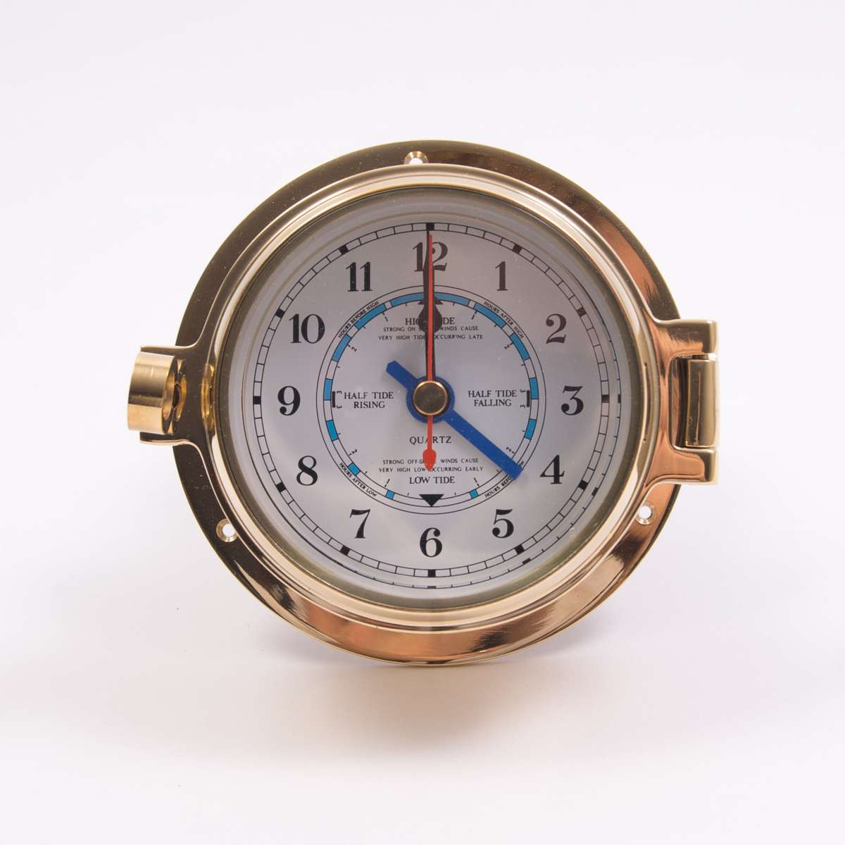 Royal Mariner Channel Tide Clock Brass Captain Watts Chandlery