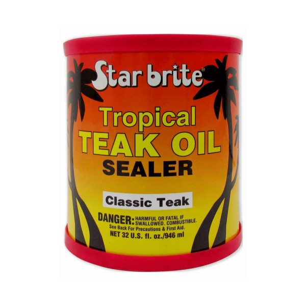 Starbrite Tropical Teak Oil Sealer Classic Teak 946ml