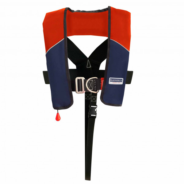Maindeck Lifejacket ISO 180N UML Auto Harness Red/Navy